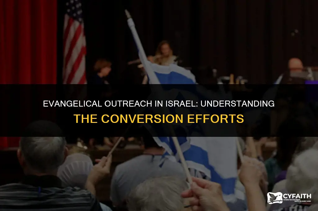 why doo evangelical churches ty to convert jews in isreal