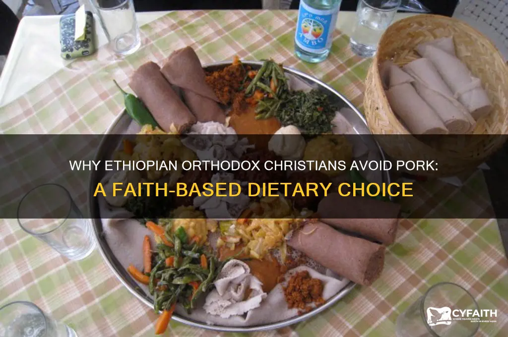 why ethiopian orthodox don t eat pork