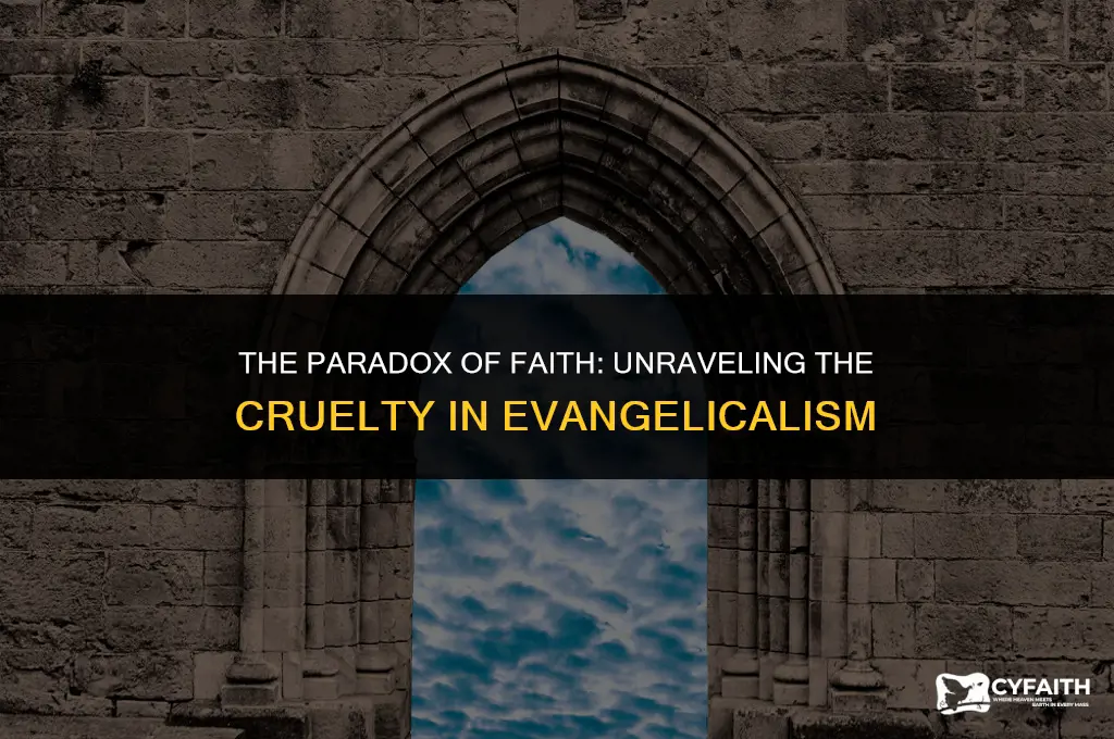 why evangelicalism is so cruel