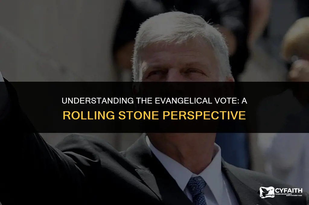 why evangelicals voted for trump rolling stone magazine