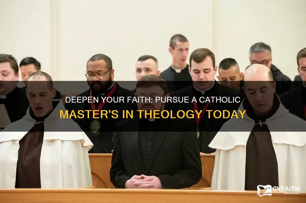 why get a catholic masters in theology