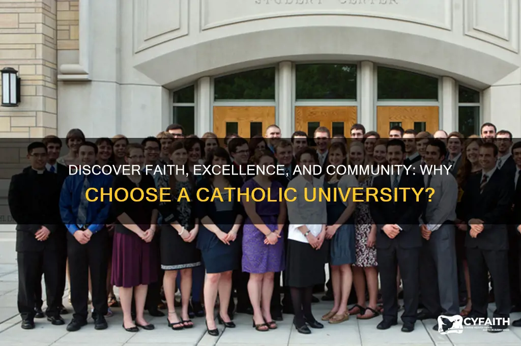 why go to a catholic university