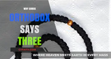 Understanding the Greek Orthodox Tradition of Saying 'Three' in Prayer