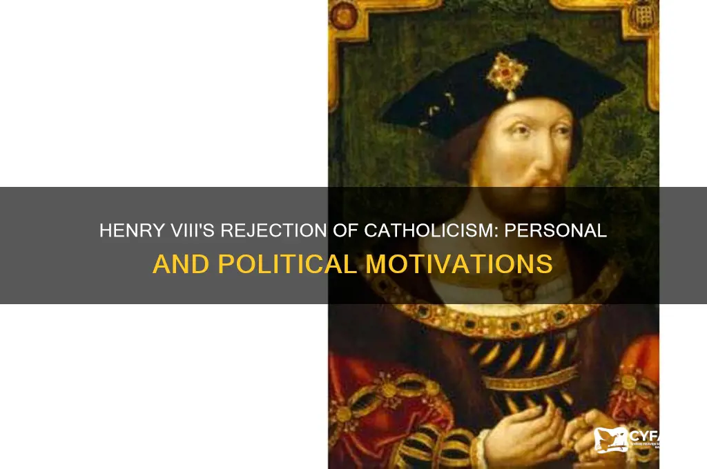why he did not want to be catholic henry viii