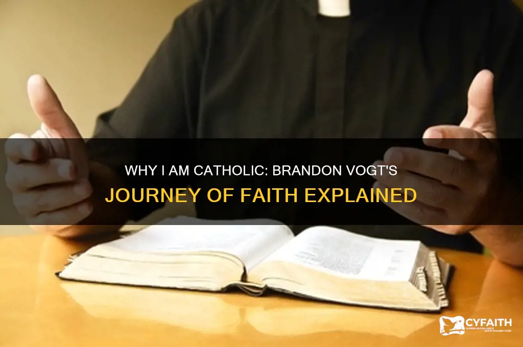 why i am a catholic by brandon vogt