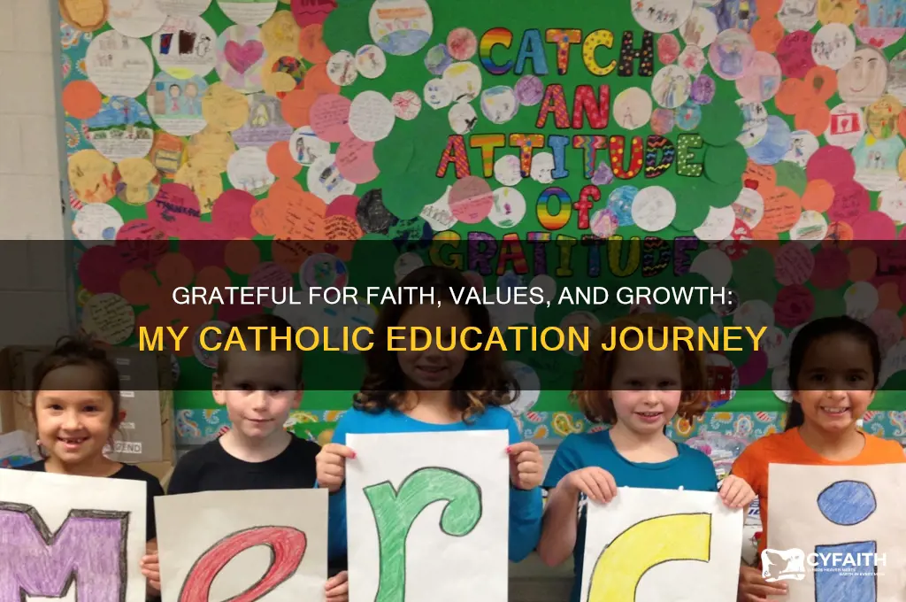 why i am thankful for my catholic education