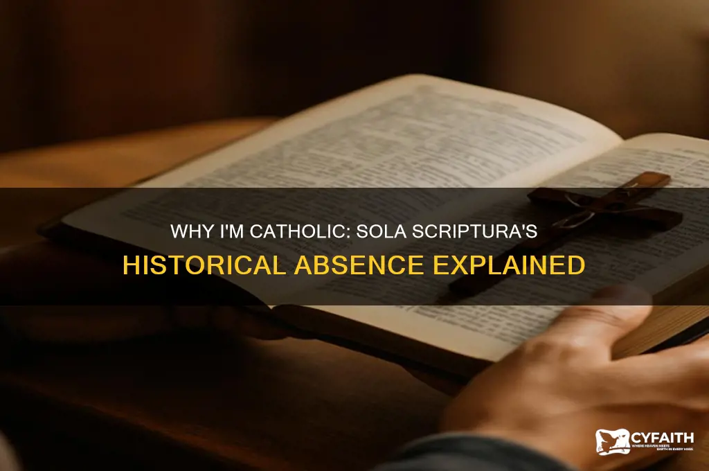 why i m catholic sola scriptura isn t historical