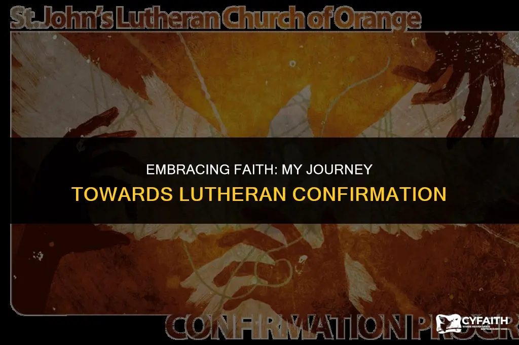 why i want to be confirmed paper lutheran church