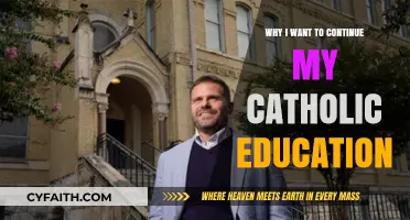 Continuing My Catholic Education: Faith, Values, and Personal Growth Journey