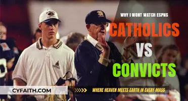 Skipping ESPN's Catholics vs. Convicts: My Reasons Explained