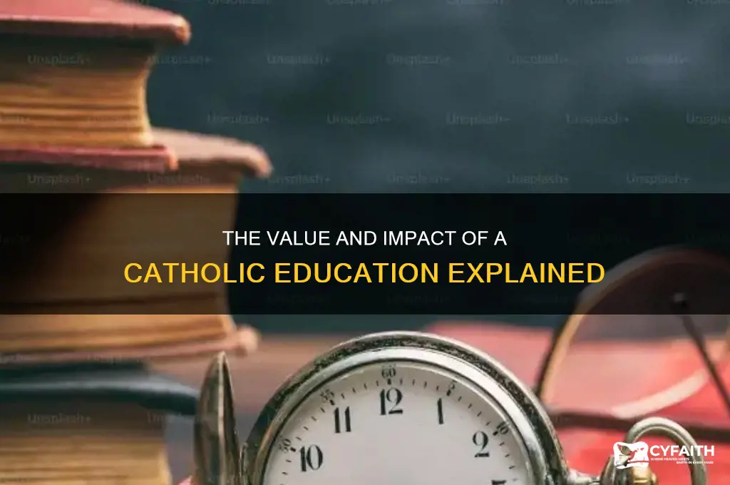 why is a catholic education important essay