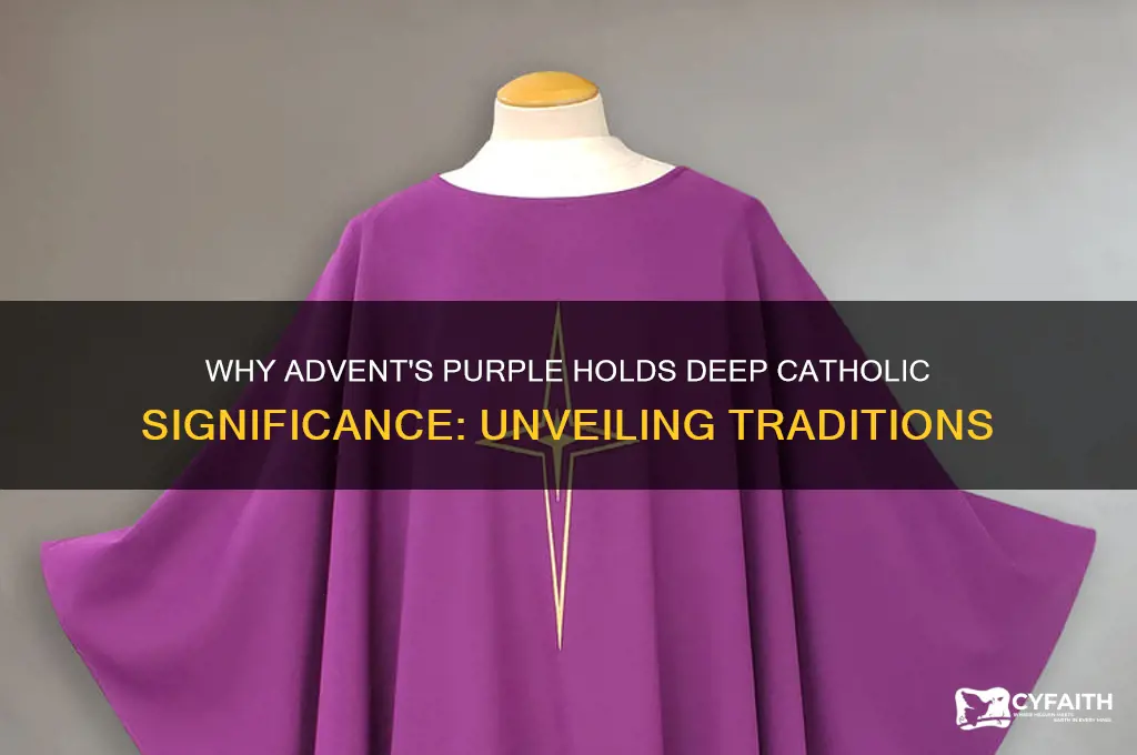 why is advent purple catholic