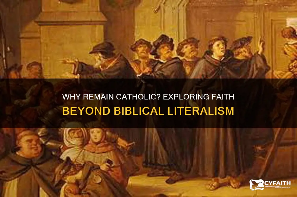 why is anyone catholic if it
