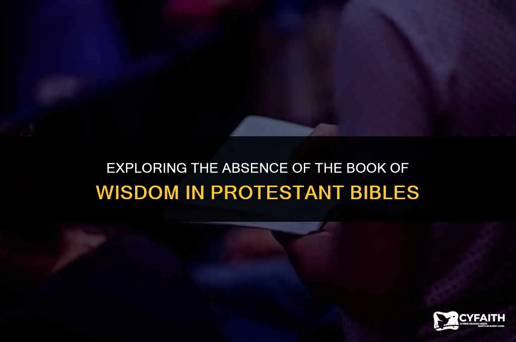 why is book of wisdom not in protestant bible