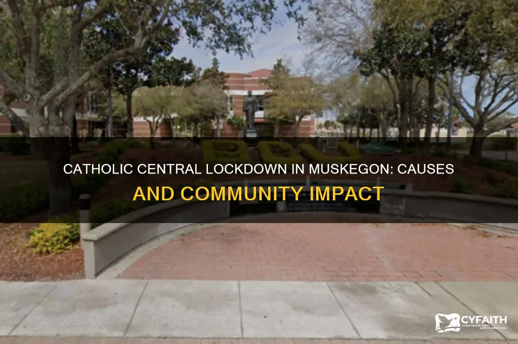why is catholic central lockdown muskegon