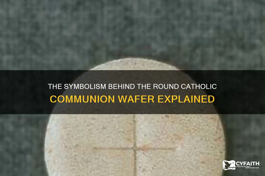 why is catholic wafer round