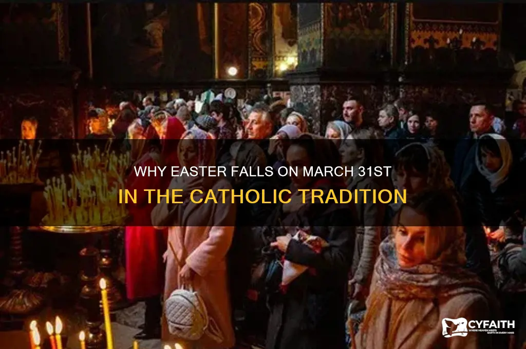 why is easter on march 31st this year catholic
