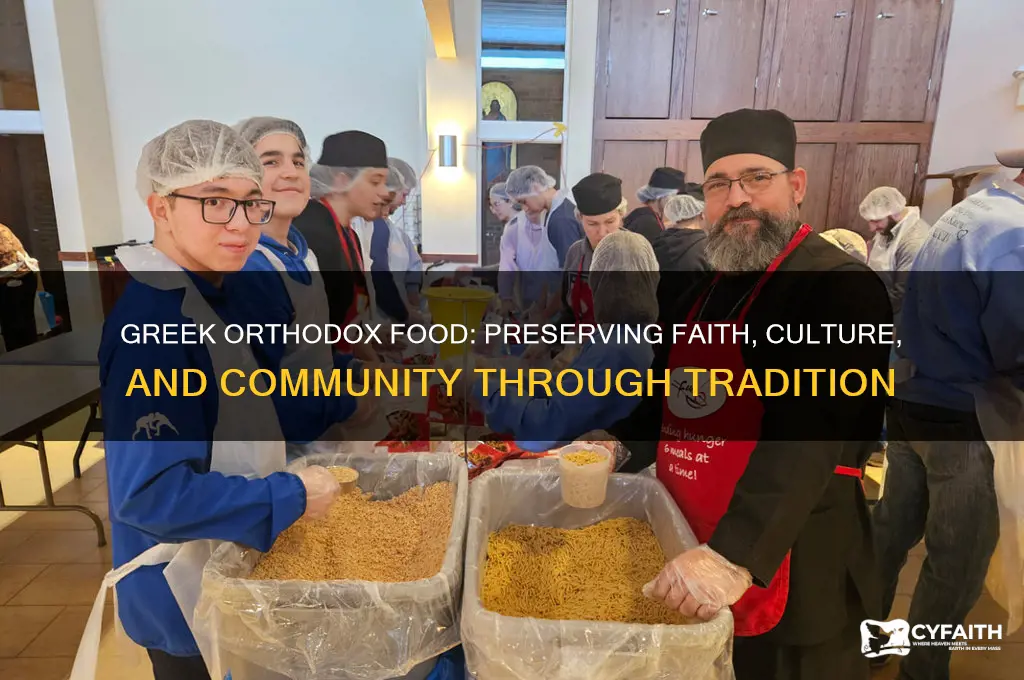 why is greek orthodox food importnt