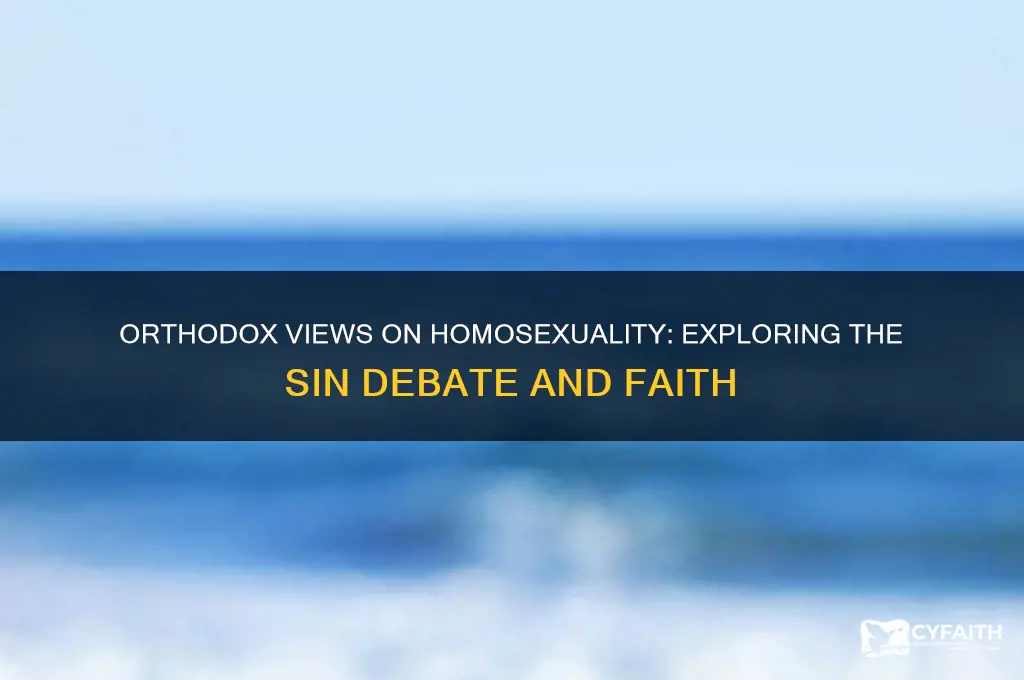 why is homosexuality a sin orthodox