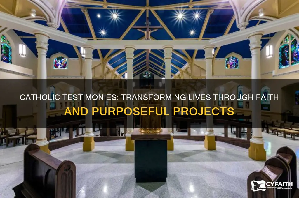 why is important life project catholic testimonies