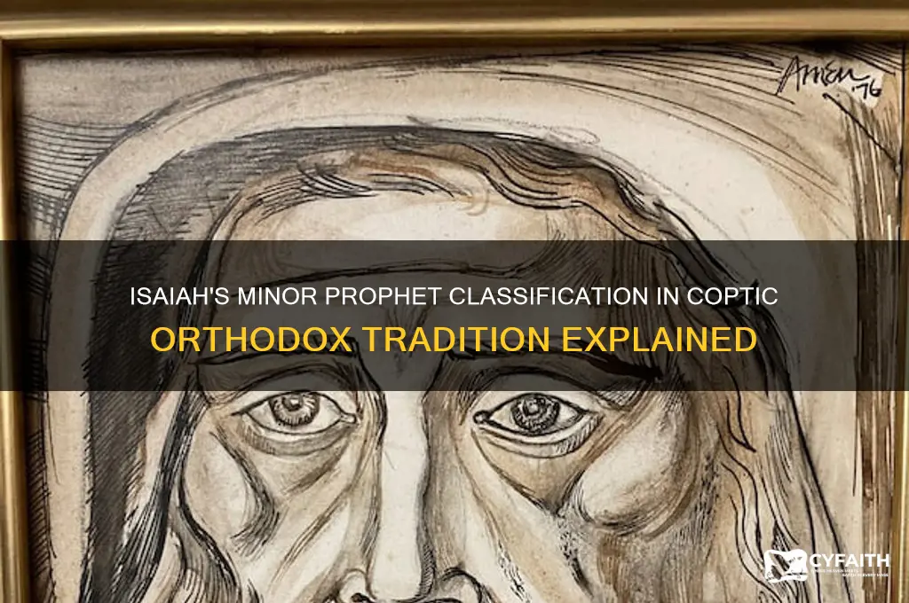 why is isaiah called a minor prophet coptic orthodox church