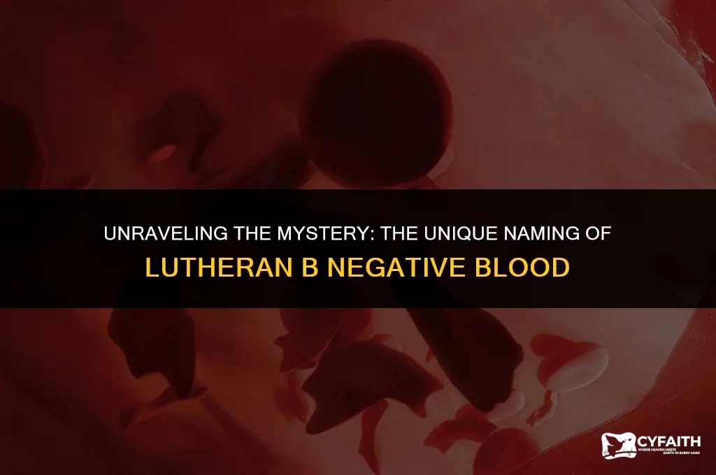 why is it called lutheran b negative blood
