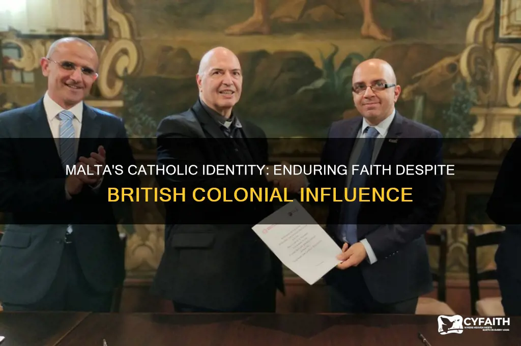 why is malta catholic despite uk rule
