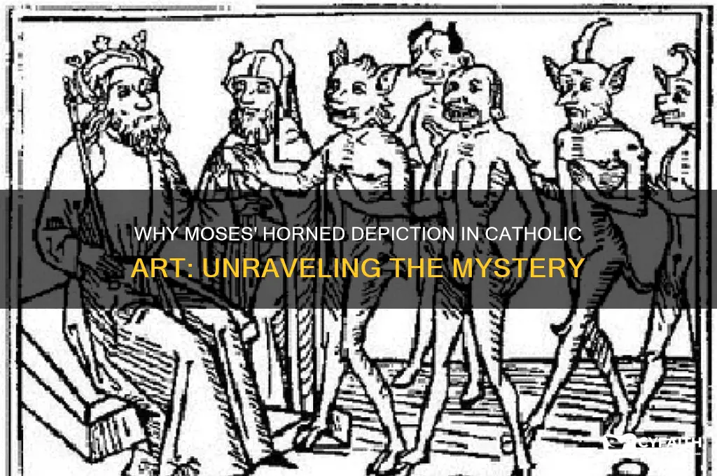 why is moses sometimes depicted with horns catholic answers