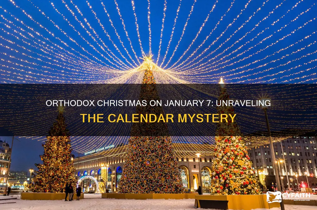 why is orthodox christmas on january 7