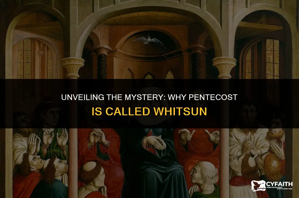 why is pentecost called whitsun