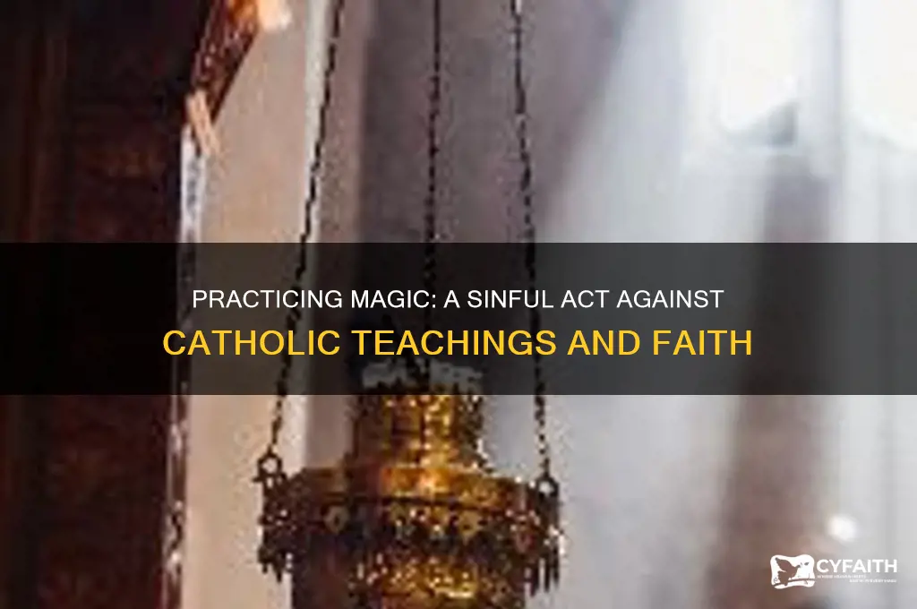 why is practicing magic bad catholic