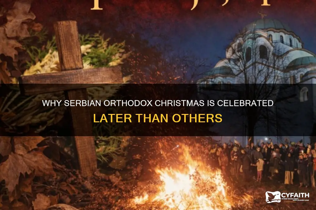 why is serbian orthodox christmas later