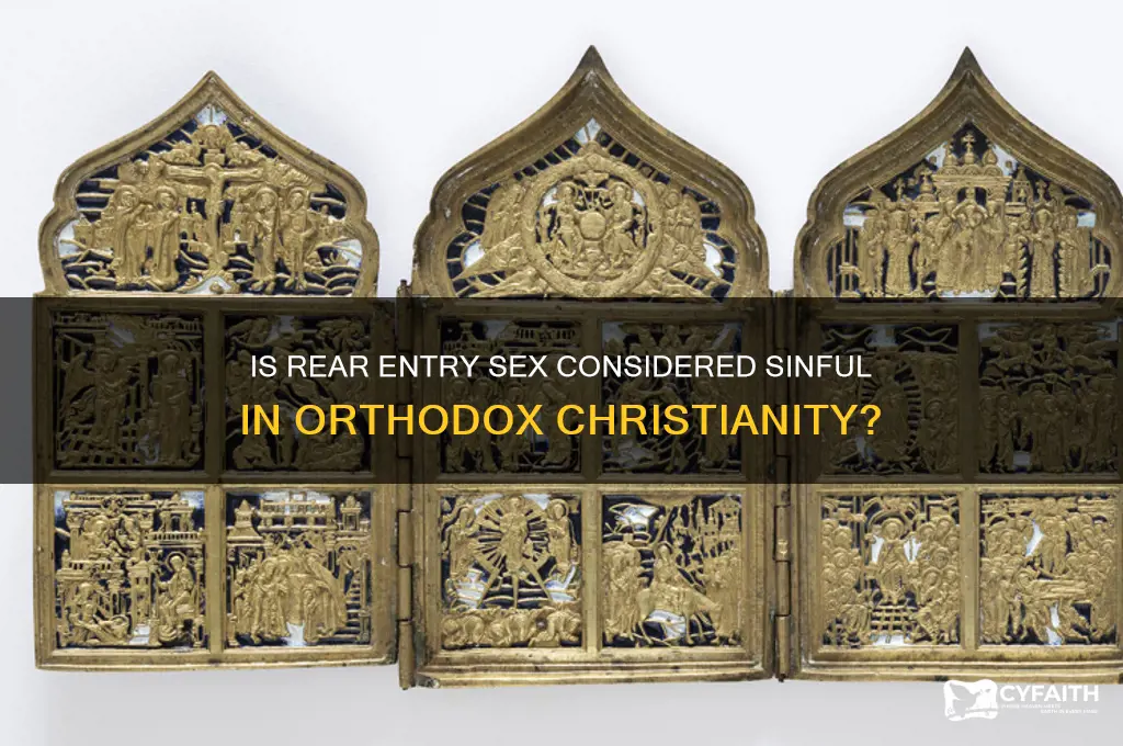 why is sex from behind a sin orthodox