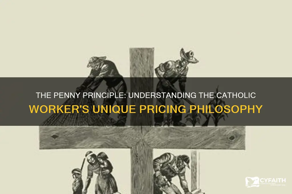 why is the catholic worker charge a penny