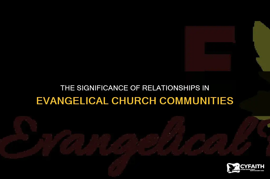 why is the concept of relationships important in evangelical churches