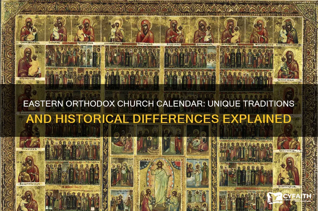 why is the eastern orthodox church calendar different