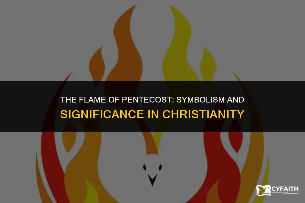 why is the flame a symbol of pentecost