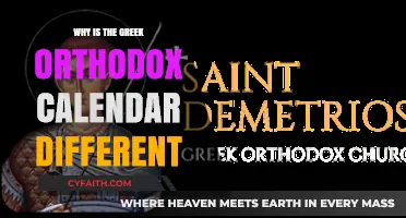 Why the Greek Orthodox Calendar Differs from the Gregorian Calendar