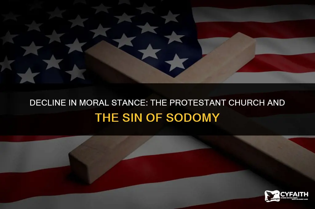 why is the protestant church weakening on sin of sodomy