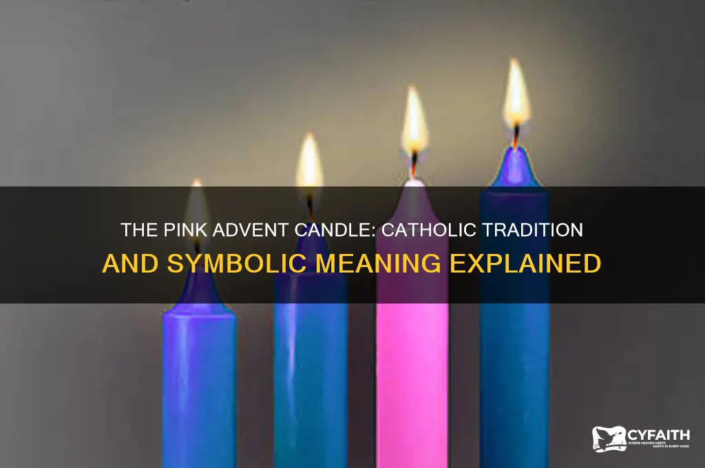 why is the third advent candle pink catholic
