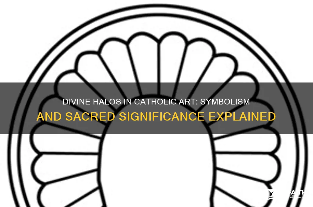 why is there halos in catholic art