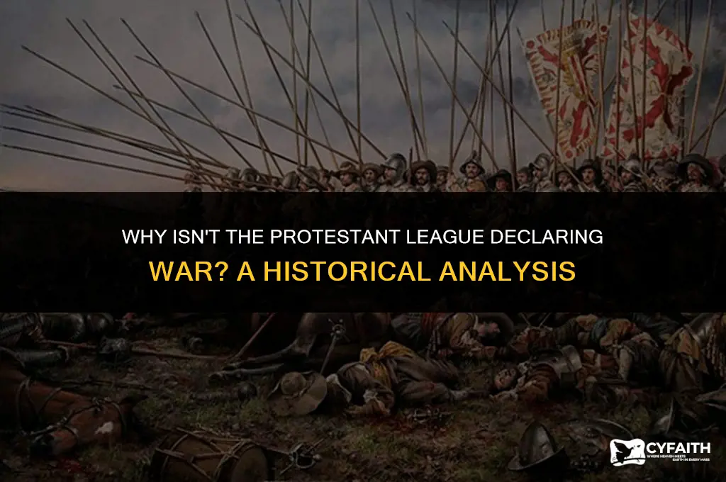 why isnt protestant league declaring war