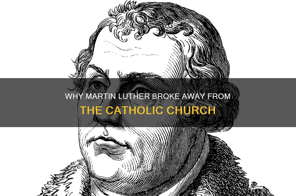 why martin luther separate from catholic