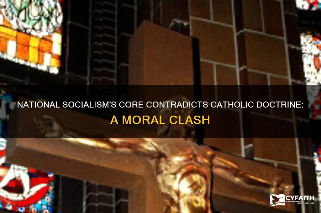 why natsoc is incompatible with catholics