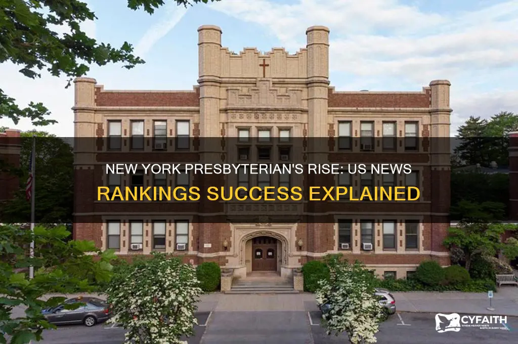 why new york presbyterian moved up in us news rankings