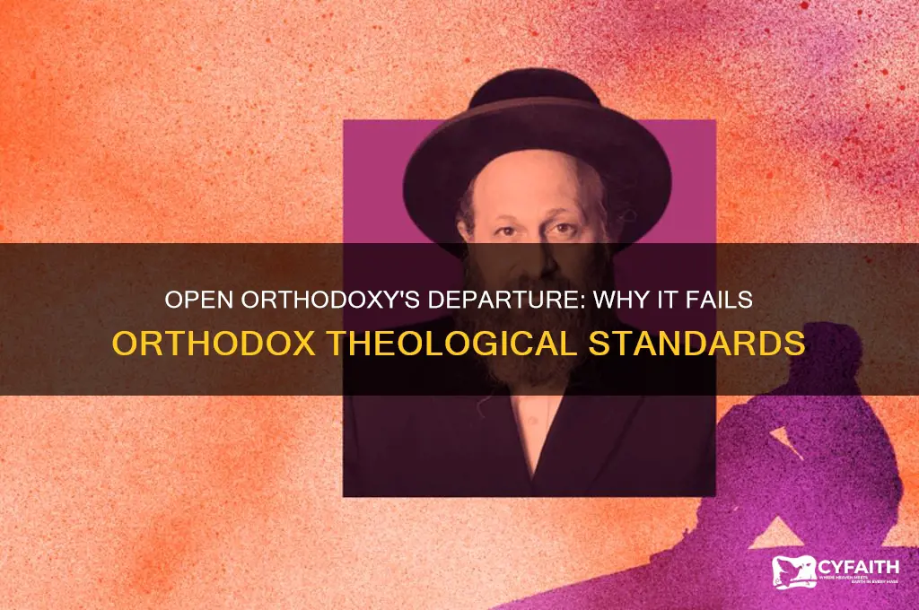 why open orthodoxy is not orthodox