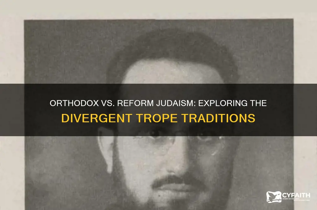why orthodox and reform different trope