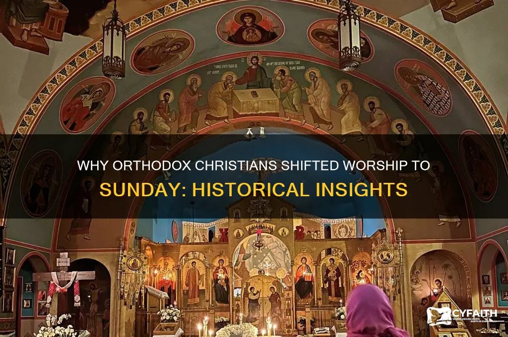 why orthodox christians practiced worship on sunday