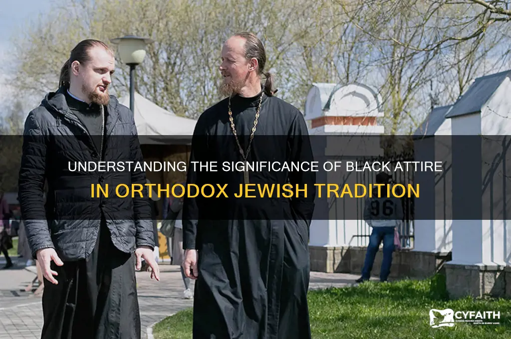 why orthodox jews where black