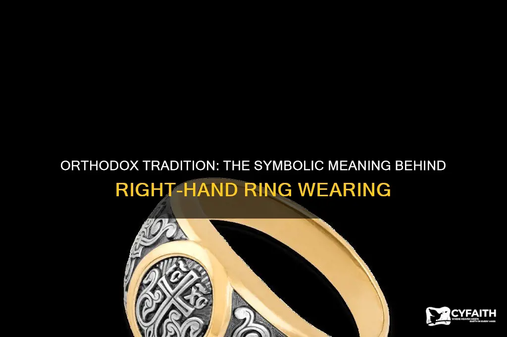 why orthodox wear ring on right hand